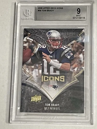 2008 Upper Deck UD Icons Tom Brady #58 PSA 9 MINT GOAT HoF Patriots
