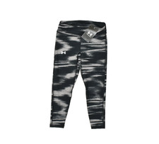 Under Armour Girls Motion Printed Ankle Crop Legging Black Size YXS NEW 1369975