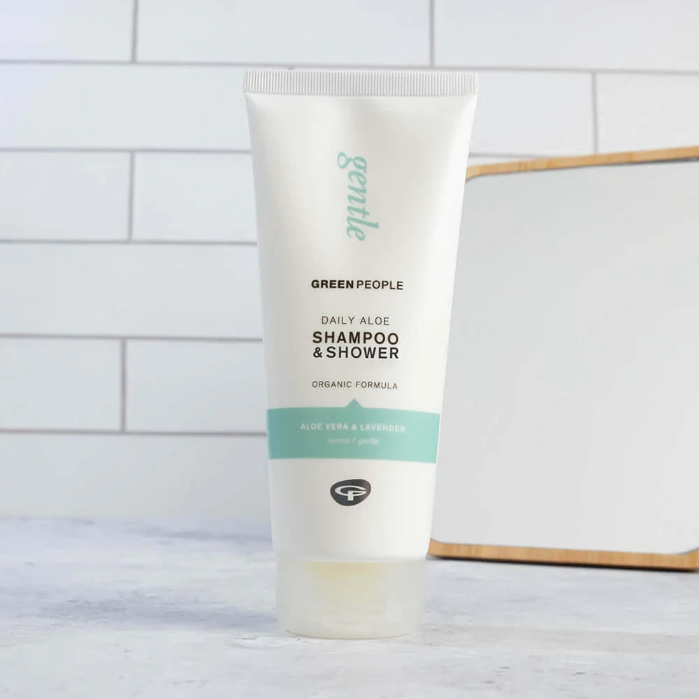 Green People Daily Aloe Shampoo and Shower 200ml with Aloe Vera and Lavender