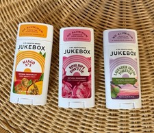 3X JUKEBOX NATURAL DEODORANT Rose Hips Don  t Lie, Mango, Lavender 2.65 OZ