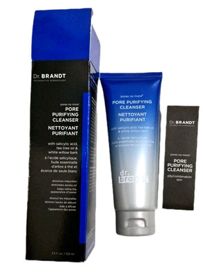 Dr Brandt 3.5 Oz Pores No More Purifying Cleanser Eliminates Excess Oil In Box