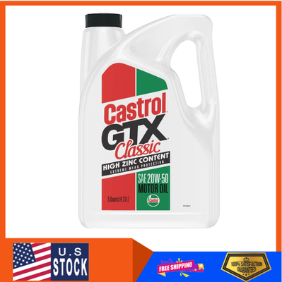 #ad #ad Castrol GTX Classic 20W 50 Conventional Motor Oil 5 Quarts Pack of 3 $124.99
