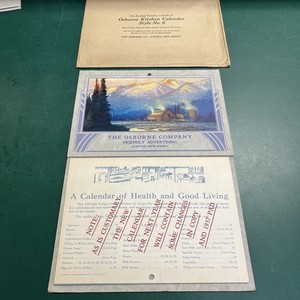 1936 Promo Sample Coal Co. Advertising Calendar  The Osborne Co. NJ w/Envelope