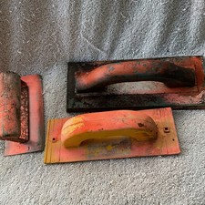 Posten -3 Vintage Holzgriff Kellen eine Kante zwei Oberflächen eine Kunststoff Superior