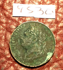 ANTIQUE KING GEORGE IV COPPER FARTHING 1822  4.1gm - LOT 9530