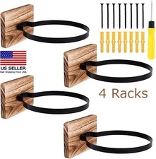 4pcs Wall Mount Ball Holder Sports Ball Rack Display Storage for Basketball