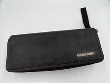 Case Logic 15 Cassette Tape Storage Case Wrist Strap Black Tote Carry Crate Soft