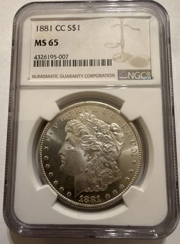 1881 -CC Morgan Silver Dollar NGC MS 65 Beautiful Lady!!!