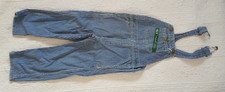 OLD VINTAGE KEY IMPERIAL HICKORY STRIPE DENIM OVERALLS CHILD 20 W X 16 L BIB