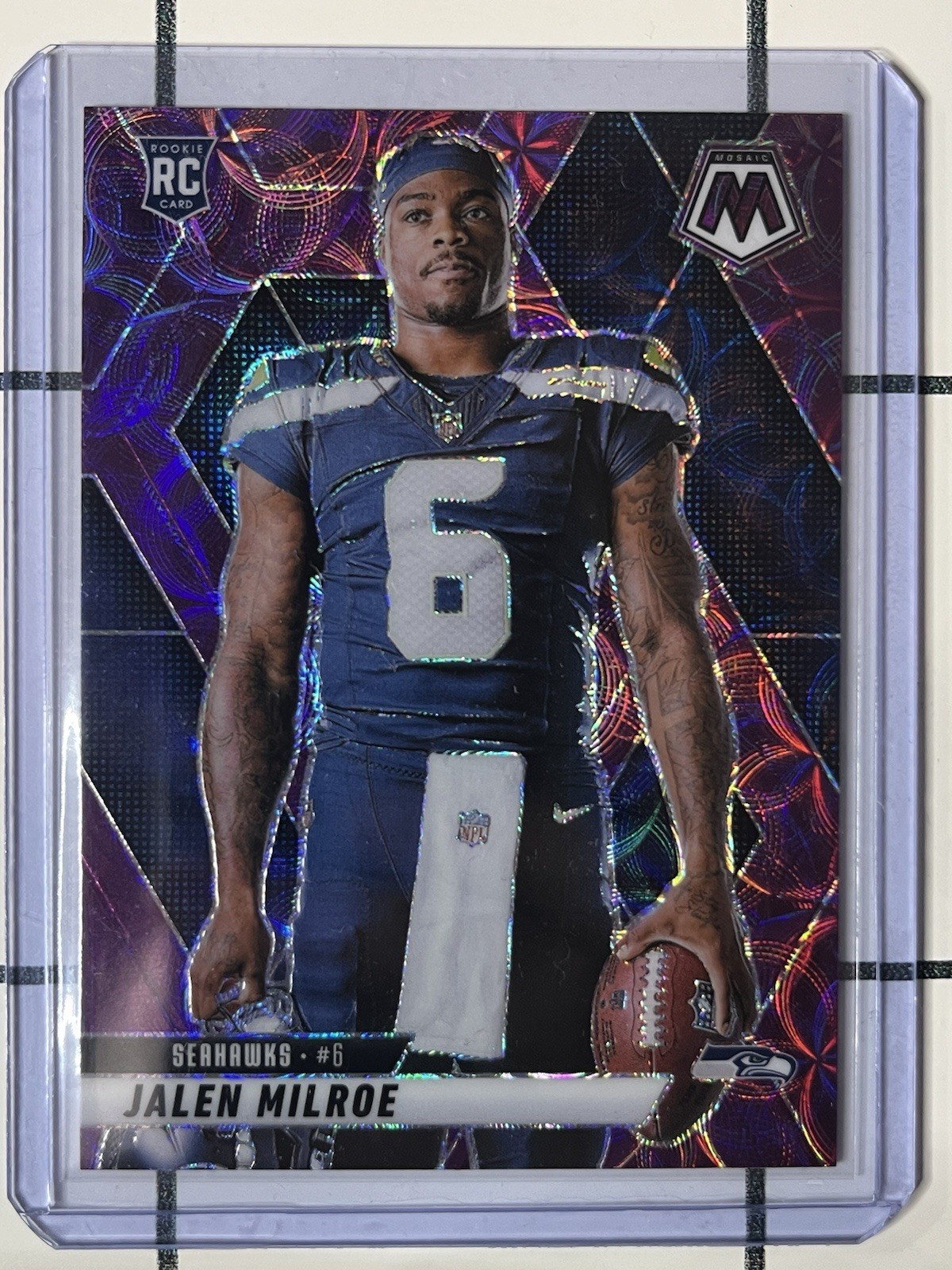 2025 Panini Mosaic Jalen Milroe #283 - Purple Scope Parallel