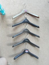 5 BROAD WIDE-SHOULDER CLOTHES COAT HANGERS for coats/jackets - SMALL SIZE WOMEN