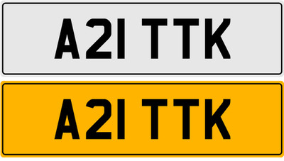 A21 TTK PREFIX TOM TYLER TARIQ TT PRIVATE NUMBER PLATE