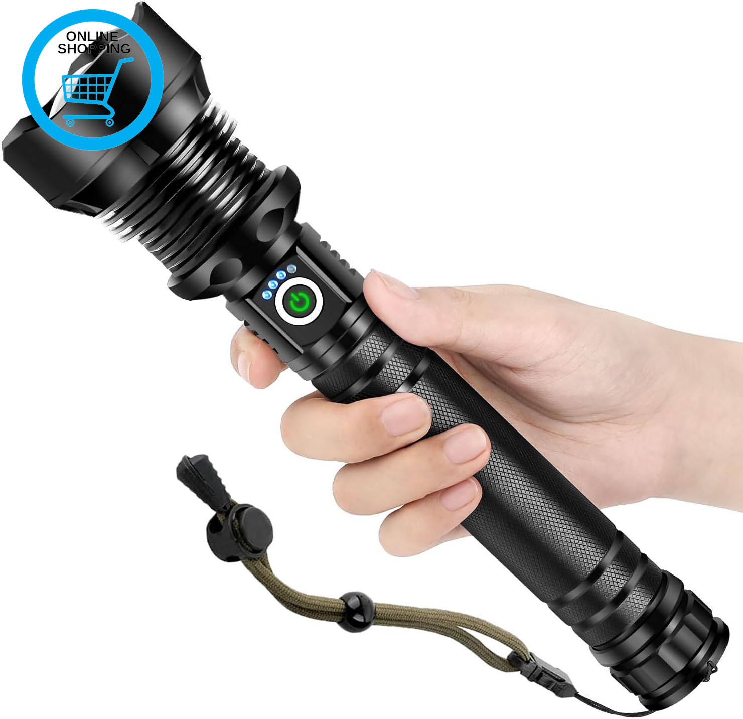Torches Led Super Bright 600000 Lux, 10000Mah Rechargeable Torch, Powerful Torch