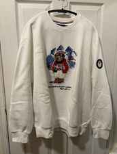 Polo Ralph Lauren Team USA Olympic Polo Bear White Crewneck Sweatshirt