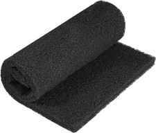 AQUANEAT Aquarium Activated Carbon Filter Media Pad for Fish 10.5 x 18, Black