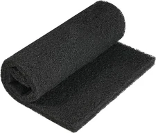 AQUANEAT Aquarium Activated Carbon Filter Media Pad for Fish 10.5 x 18, Black 
