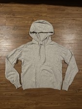 Gap Women  s Knit Hoodie Sweater Size Medium Tall Beige Tan Heather Pullover