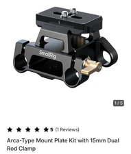 SmallRig Universal Mount Plate Kit with Dual 15mm Rod Clamp for Cameras for Arca