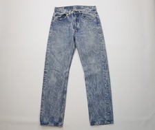 Vintage 80s Levis 501xx Mens 30x32 Distressed Button Fly Acid Wash Jeans USA