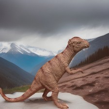 Vintage Pachycephalosaurus Dinosaur Toy Animal Figure Collectible