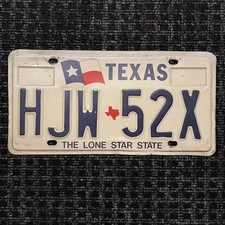 Original US Auto Kennzeichen Nummernschild USA  Texas Lone Star State