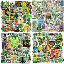 Weed Stickers, 200 Waterproof Stoner Vinyl Stickers for Adults, Stickers for