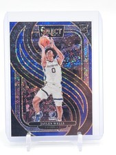 JAYLEN WELLS 2024-25 SELECT PREMIER LEVEL ROOKIE BLUE DISCO PRIZM /25 #188 Q5537