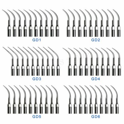 10 Dental Ultrasonic Scaler Perio Scaling Tips fit EMS Woodpecker/DTE SATELEC DL