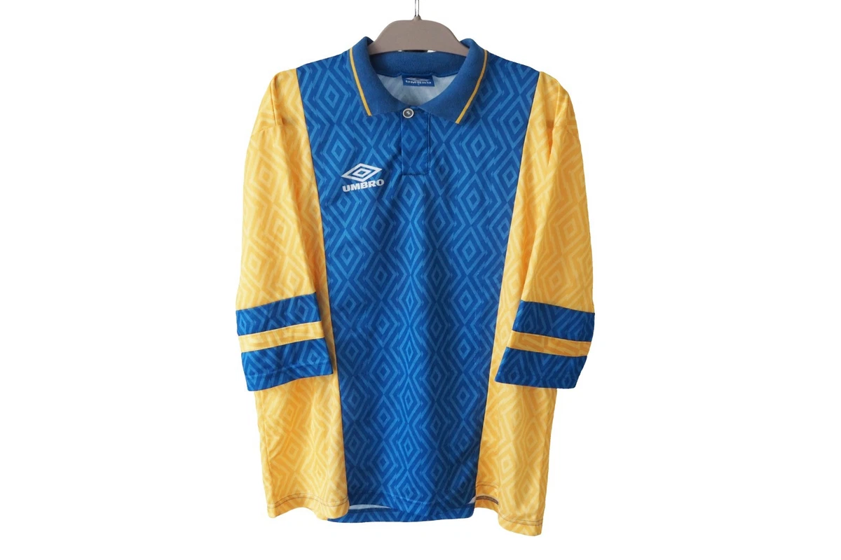 Maillot Vintage Umbro Homme – Jaune, Taille M, Manches Courtes – Australie