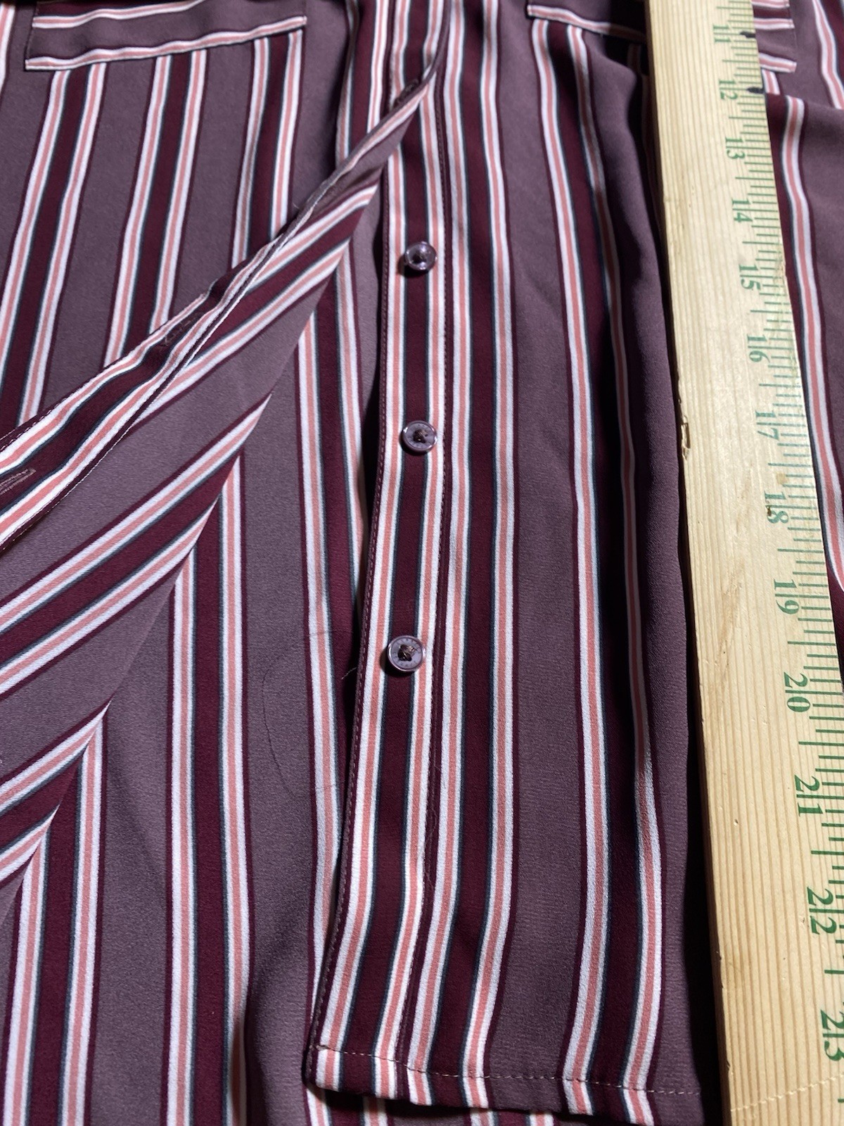 Ladies Small Express Button Down, Striped, Conver… - image 7