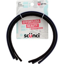 6 Pack Scunci Effortless Beauty Everyday Headbands, 3 Ct