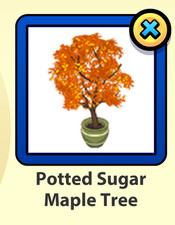 Webkinz Online Potted Sugar Maple Tree Plant Virtual Item