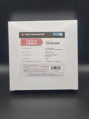 Alpha Twincur GEM-V 6'' #3000 Grit (GEV63000) NEW