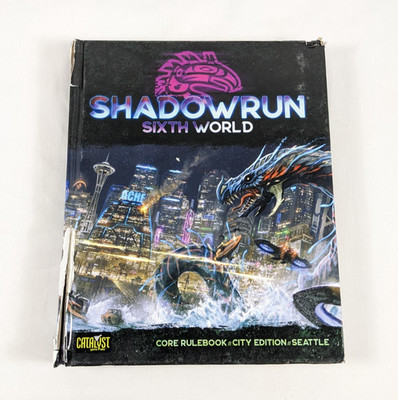 SHADOWRUN RPG Sixth World CORE City Edition SEATTLE Used Damaged See Notes 2021