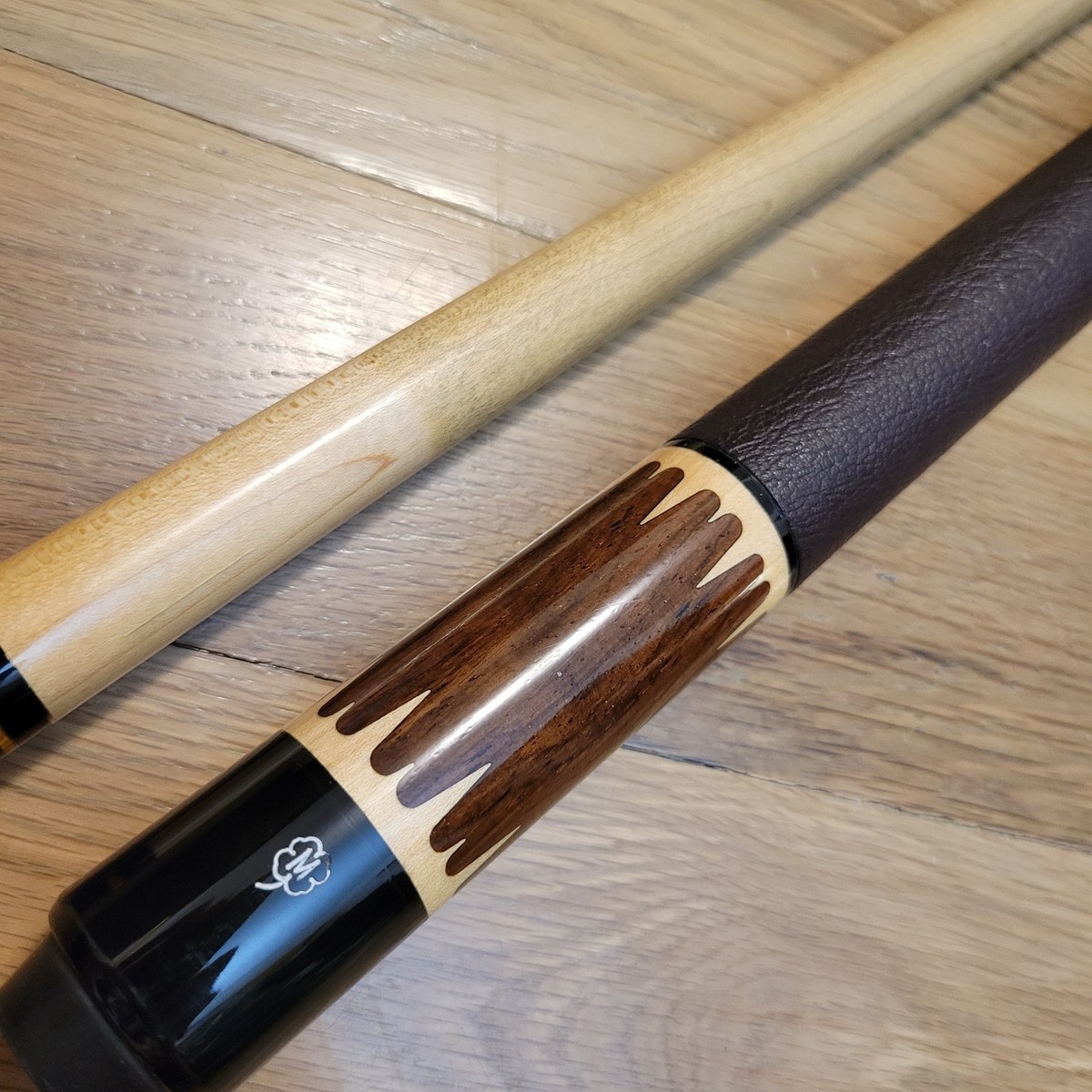 Vintage Leather Wrap McDermott E-F6 Pool Cue Stick Retired 19oz EF