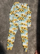PJ Place Girls Floral Knit 2-Piece Pajama Set Long Sleeve Size 6X/7