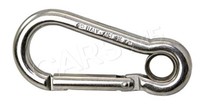 Kong Edelst.-Karabinerhaken AISI316 Mit Kausch 120Mm