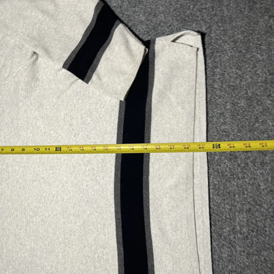 Suéter feminino Xhilaration vintage listrado XL malha pulôver tamanho grande feito nos EUA anos 90 - Imagem 3 de 4