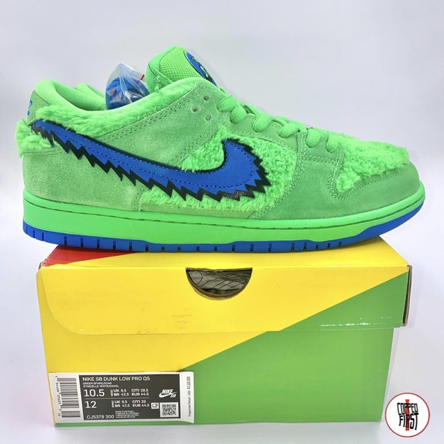 Grateful Dead x Nike SB Dunk Low Green Bear Shoes CJ5378-300