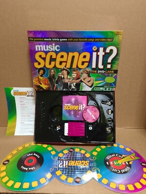 Music Scene It? Trivia DVD Game Mtv 2005 ''Complete'' VG Mattel 2 or more players 