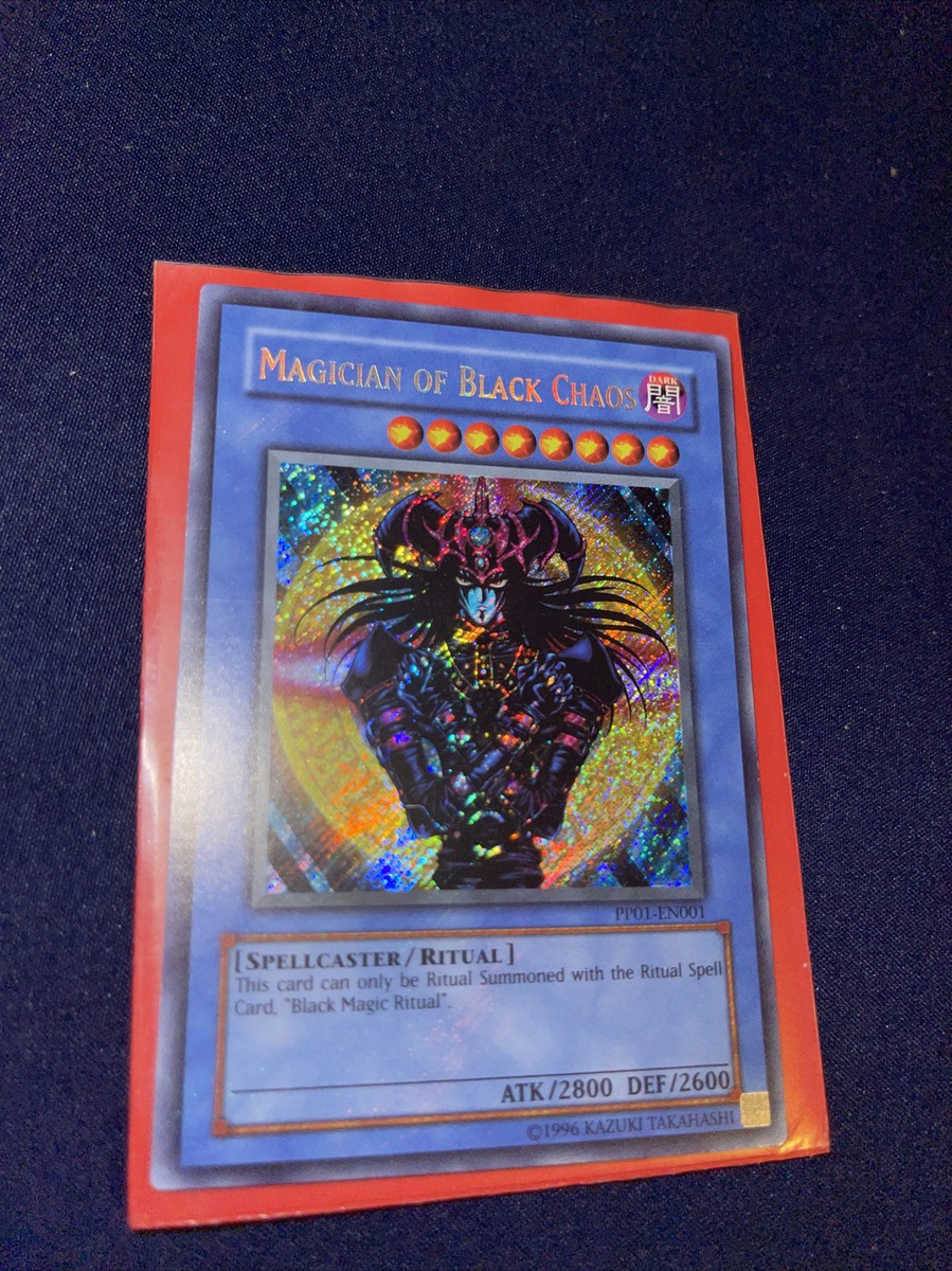 Yugioh Magician of Black Chaos Secret Rare PP01-EN001 Lightly