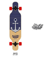 Saldi % Aloiki Longboard Nautic Goccia Through Incrociatore Skateboard Blu Rosso