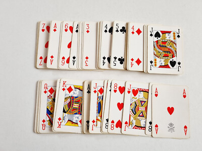 ORIGINAL VINTAGE PLAYING CARDS CTR CRAL DAL BLACK POKER PLAYING CARDS NEW
