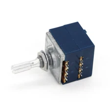 Japan ALPS RK27 10KAX2 LOG Stereo Volume Potentiometer Dual 10K knurled Shaft