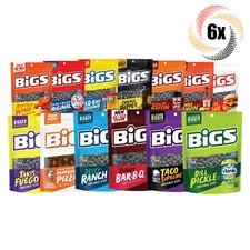 6x Bigs Variety Flavors Sunflower Seed Bags 5.35oz ( Mix & Match Flavors! )