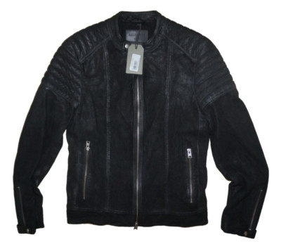 ALLSAINTS CAXTON WILDLEDER LEDERJACKE GRÖSSE S 100% ORIGINAL