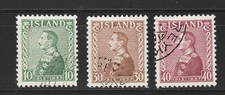 KAPPYSSTAMPS 11718-121 ICELAND SC 199 200 201 USED RETAIL $52