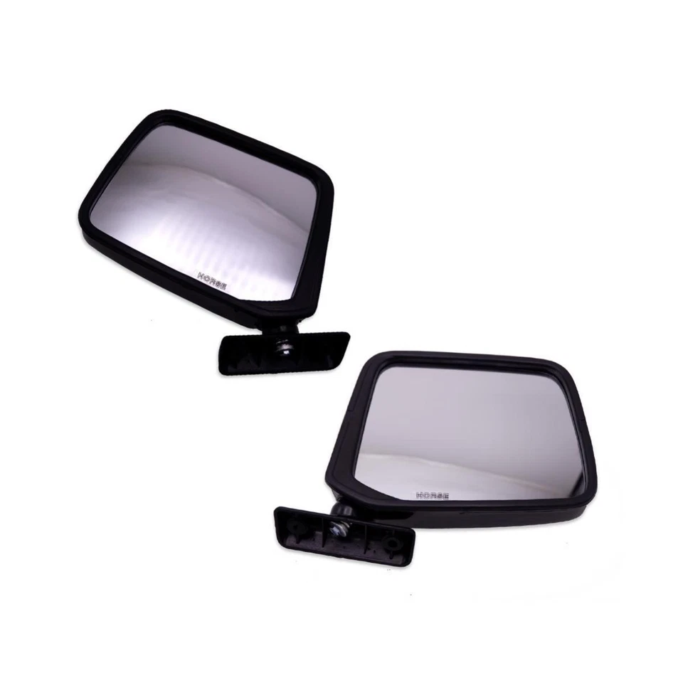 Set LH RH Mirror Wing Side Door Black For Nissan Datsun 720 SD23 1982 - 1990 Foto 4 de 4