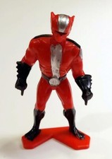 VTG TootsieToy CAPT LAZER 3"H Red Black Silver Action Figurine Made in Hong Kong