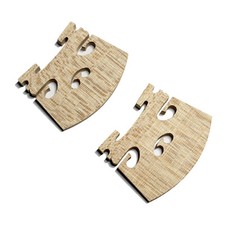 2x 4/4 Violin Maple Bridge European Wood String Accessory Top Grade Tense ring